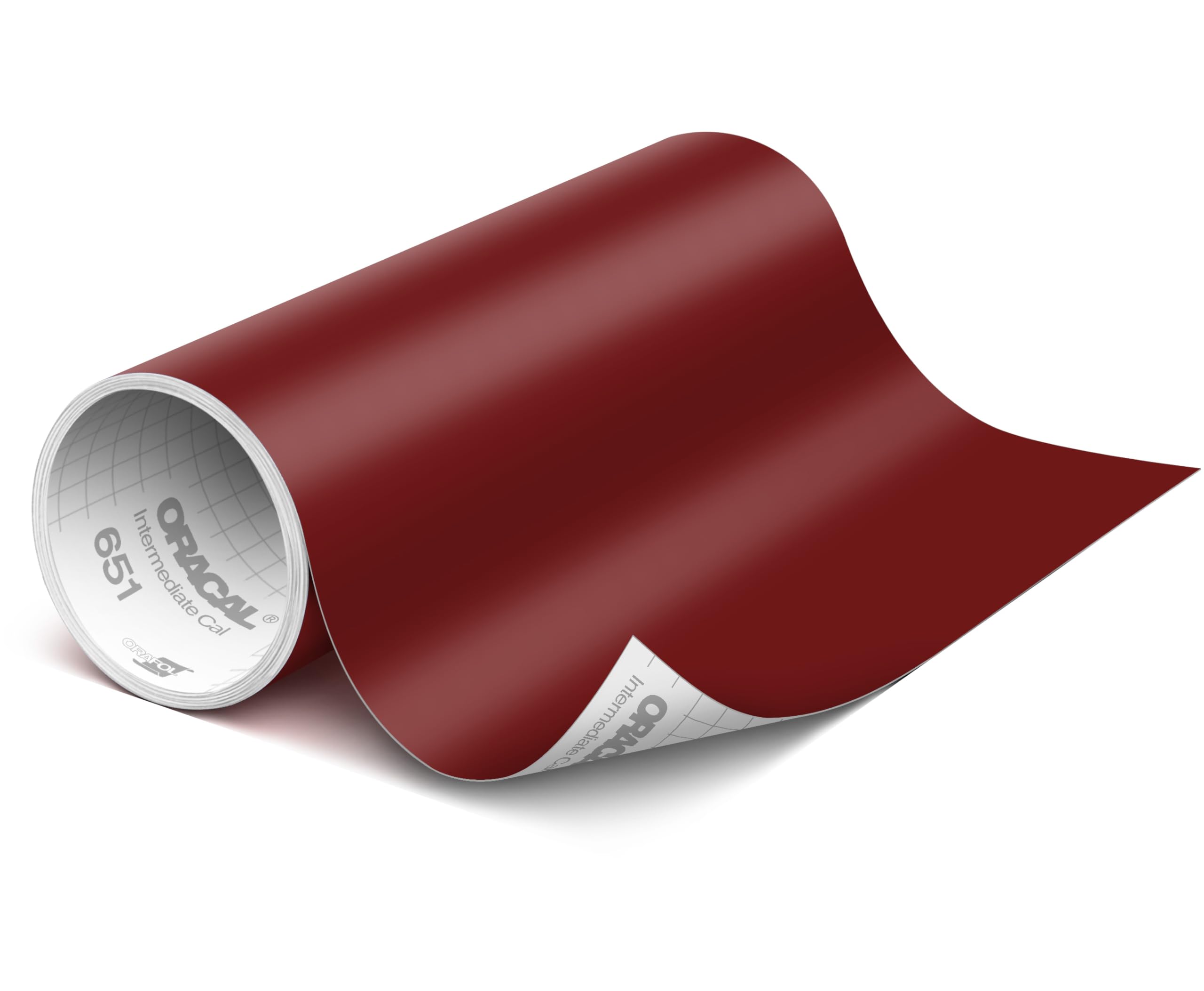 ORACAL 651 Matte Burgundy Vinyl Durable Roll Easy to Weed Permanent Adhesive Craft Vinyl for Plotting Machines, Decals & DIY Projects 12” x 10ft